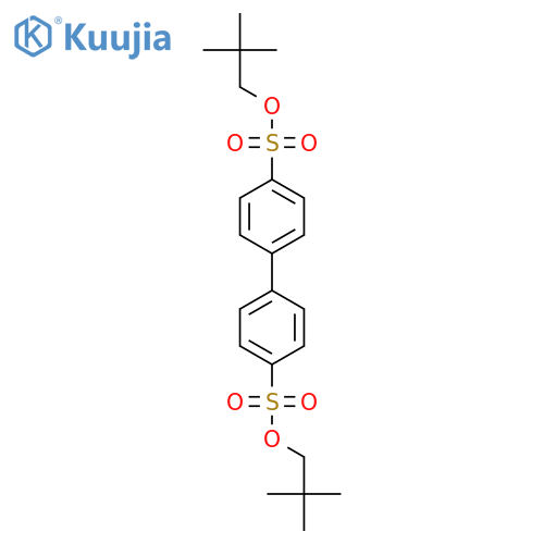 [1,1'-Biphenyl]-4,4'-disulfonic acid, bis(2,2-dimethylpropyl) ester structure