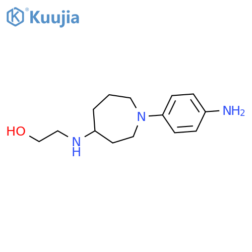 Ethanol, 2-[[1-(4-aminophenyl)hexahydro-1H-azepin-4-yl]amino]- structure