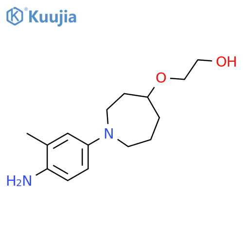 ETHANOL, 2-[[1-(4-AMINO-3-METHYLPHENYL)HEXAHYDRO-1H-AZEPIN-4-YL]OXY]- structure