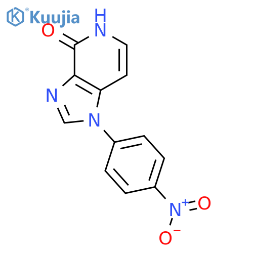 4H-Imidazo[4,5-c]pyridin-4-one, 1,5-dihydro-1-(4-nitrophenyl)- structure