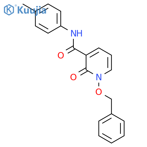 1-(benzyloxy)-N-(4-methylphenyl)-2-oxo-1,2-dihydropyridine-3-carboxamide structure