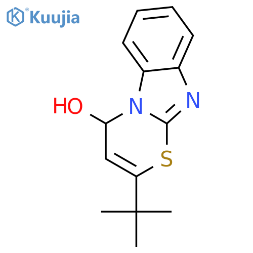 4H-[1,3]Thiazino[3,2-a]benzimidazol-4-ol, 2-(1,1-dimethylethyl)- structure