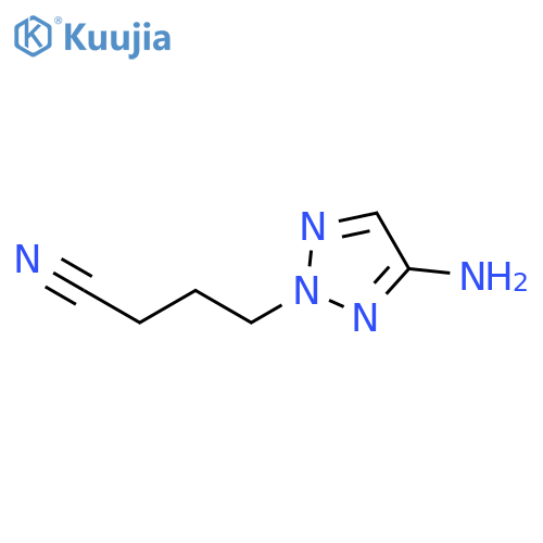 2H-1,2,3-Triazole-2-butanenitrile, 4-amino- structure