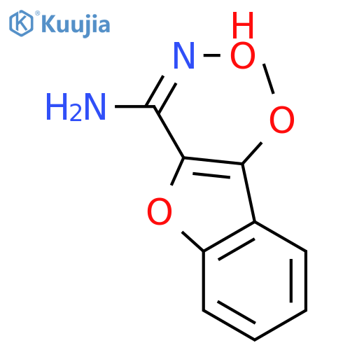 N'-hydroxy-3-methoxy-1-benzofuran-2-carboximidamide structure