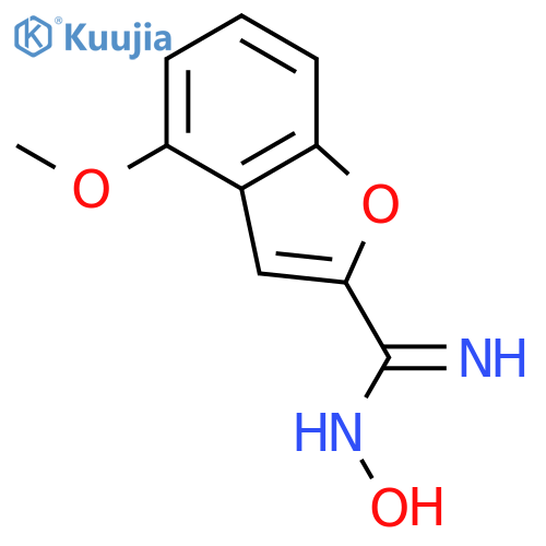 2-Benzofurancarboximidamide,N-hydroxy-4-methoxy- structure