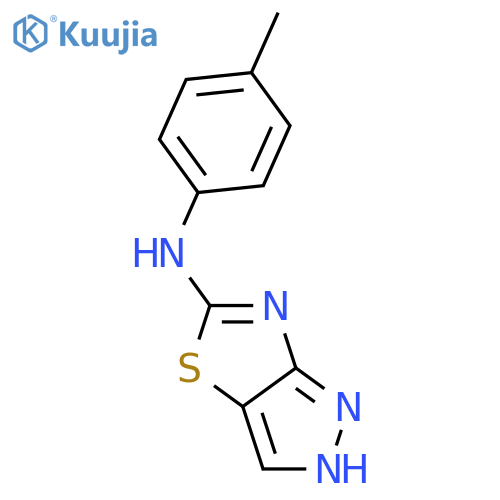 1H-PYRAZOLO[3,4-D]THIAZOL-5-AMINE, N-(4-METHYLPHENYL)- structure