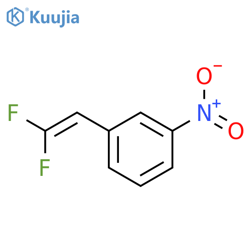 BENZENE, 1-(2,2-DIFLUOROETHENYL)-3-NITRO- structure