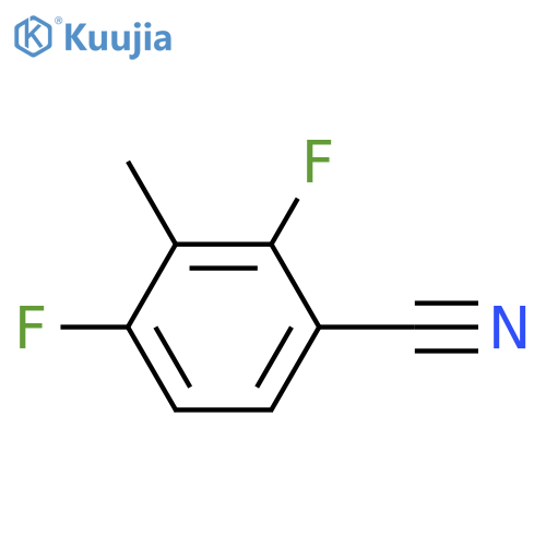 2,4-Difluoro-3-methylbenzonitrile structure
