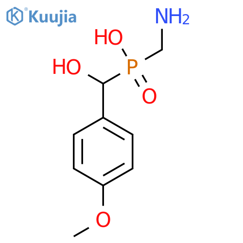 Phosphinic acid, (aminomethyl)[hydroxy(4-methoxyphenyl)methyl]- structure