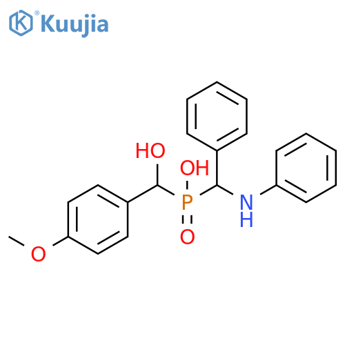 Phosphinic acid,[hydroxy(4-methoxyphenyl)methyl][phenyl(phenylamino)methyl]- structure