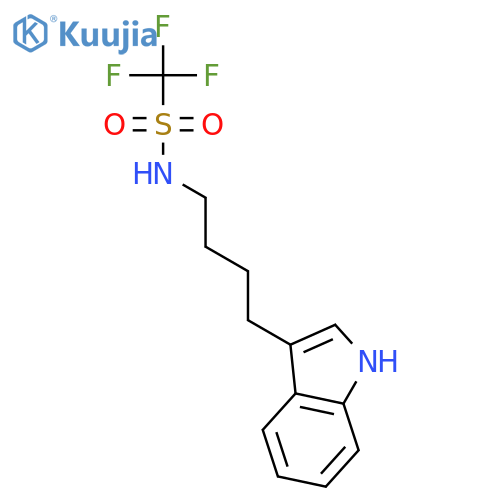 METHANESULFONAMIDE, 1,1,1-TRIFLUORO-N-[4-(1H-INDOL-3-YL)BUTYL]- structure