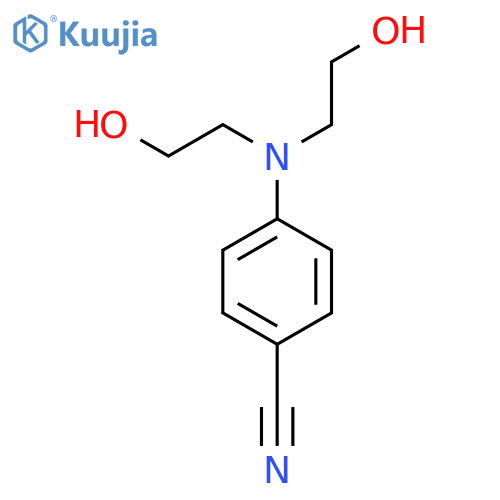 BENZONITRILE, 4-[BIS(2-HYDROXYETHYL)AMINO]- structure