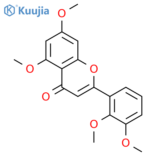 4H-1-Benzopyran-4-one, 2-(2,3-dimethoxyphenyl)-5,7-dimethoxy- structure