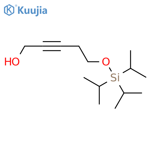 2-Pentyn-1-ol, 5-[[tris(1-methylethyl)silyl]oxy]- structure