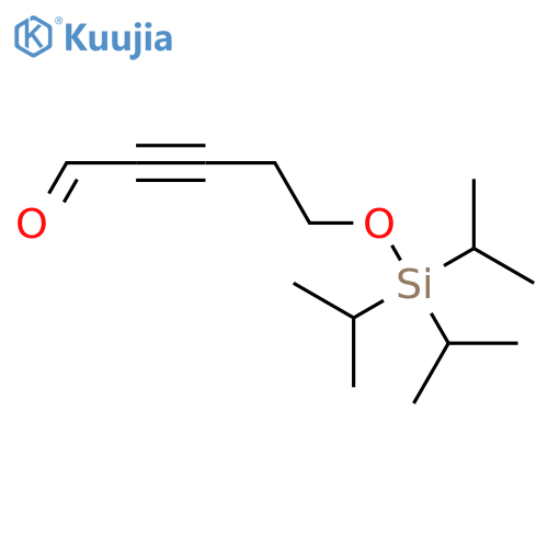 2-Pentynal, 5-[[tris(1-methylethyl)silyl]oxy]- structure
