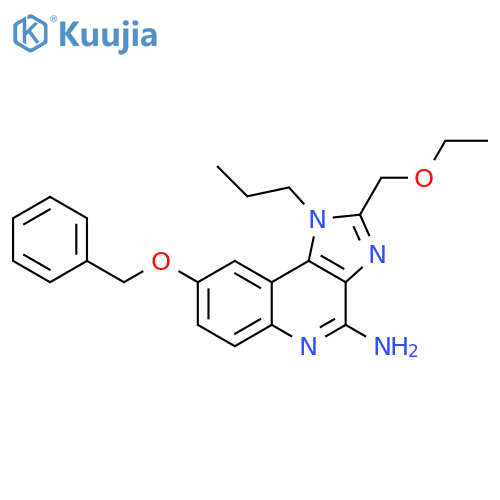 1H-Imidazo[4,5-c]quinolin-4-amine,2-(ethoxymethyl)-8-(phenylmethoxy)-1-propyl- structure