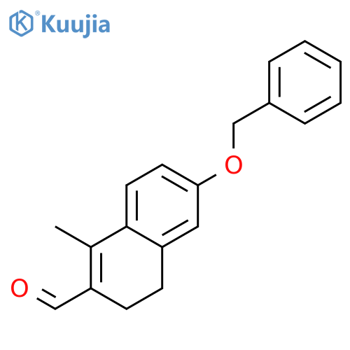 2-Naphthalenecarboxaldehyde,3,4-dihydro-1-methyl-6-(phenylmethoxy)- structure