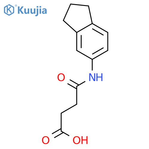 4-(2,3-Dihydro-1H-inden-5-ylamino)-4-oxobutanoic Acid structure