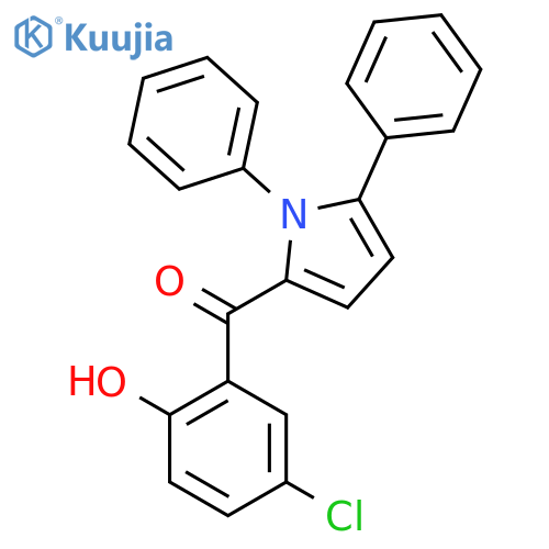 METHANONE, (5-CHLORO-2-HYDROXYPHENYL)(1,5-DIPHENYL-1H-PYRROL-2-YL)- structure