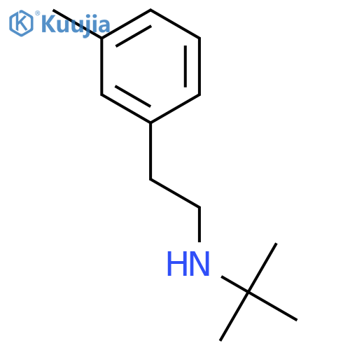 Benzeneethanamine, N-(1,1-dimethylethyl)-3-methyl- structure