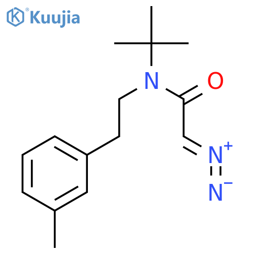 ACETAMIDE, 2-DIAZO-N-(1,1-DIMETHYLETHYL)-N-[2-(3-METHYLPHENYL)ETHYL]- structure