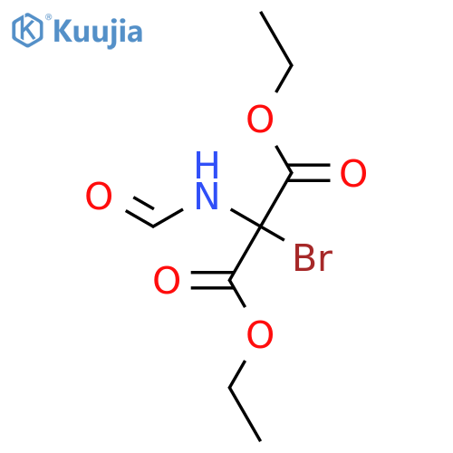 PROPANEDIOIC ACID, BROMO(FORMYLAMINO)-, DIETHYL ESTER structure