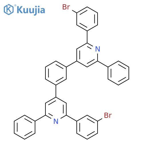 PYRIDINE, 4,4'-(1,3-PHENYLENE)BIS[2-(3-BROMOPHENYL)-6-PHENYL- structure