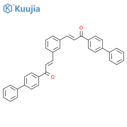 2-Propen-1-one, 3,3'-(1,3-phenylene)bis[1-[1,1'-biphenyl]-4-yl- structure
