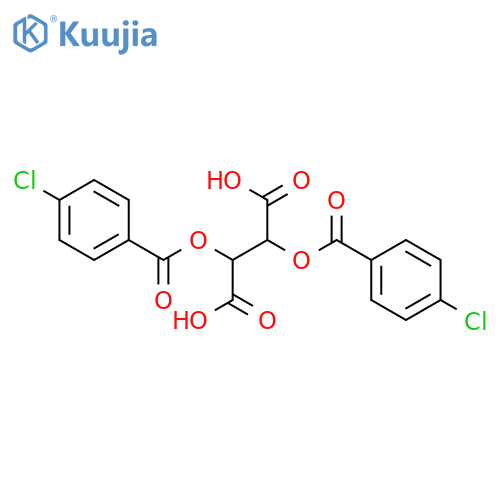 (2S,3S)-2,3-Bis((4-chlorobenzoyl)oxy)succinic acid structure