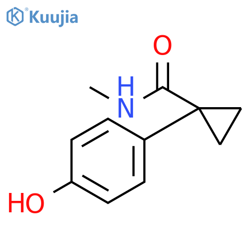 Cyclopropanecarboxamide, 1-(4-hydroxyphenyl)-N-methyl- structure