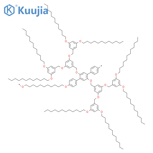 POLY[OXY-1,11-UNDECANEDIYLOXY[2',5'-BIS[[3,5-BIS[[3,5-BIS(DODECYLOXY)PHENYL]METHOXY]PHENYL]METHOXY][1,1':4',1''-TERPHENYL]-4,4''-DIYL]] structure