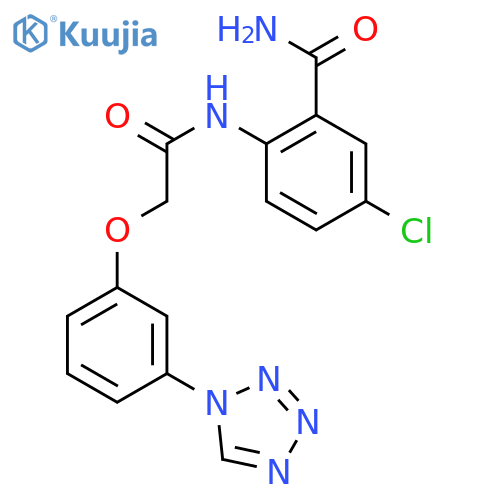 BENZAMIDE, 5-CHLORO-2-[[[3-(1H-TETRAZOL-1-YL)PHENOXY]ACETYL]AMINO]- structure