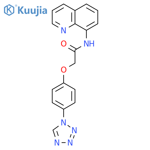 ACETAMIDE, N-8-QUINOLINYL-2-[4-(1H-TETRAZOL-1-YL)PHENOXY]- structure