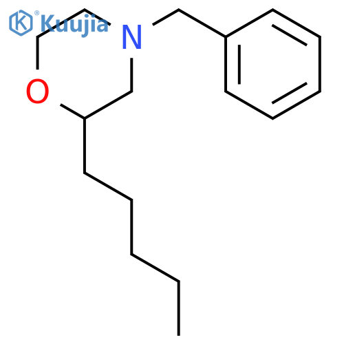 MORPHOLINE, 2-PENTYL-4-(PHENYLMETHYL)- structure