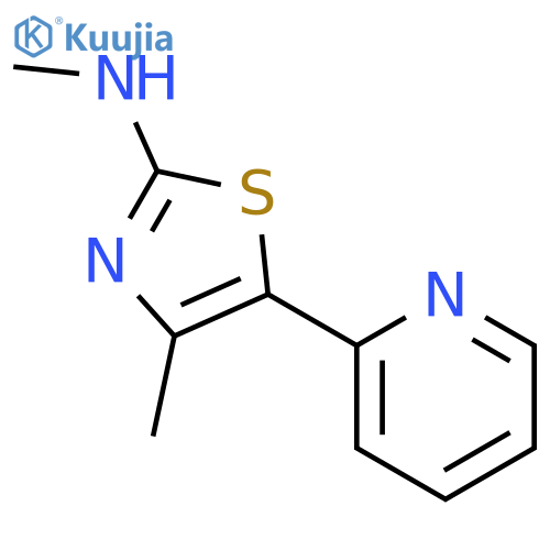N,4-dimethyl-5-(pyridin-2-yl)-1,3-thiazol-2-amine structure