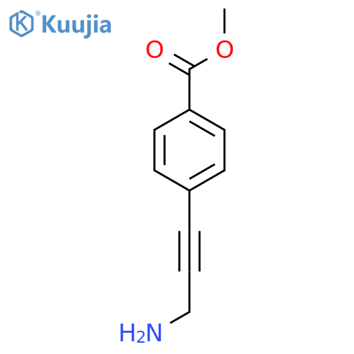 Methyl 4-(3-aminoprop-1-YN-1-YL)benzoate structure