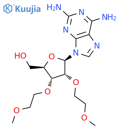2-Amino-2’,3’-bis-O-(2-methoxyethyl) adenosine structure