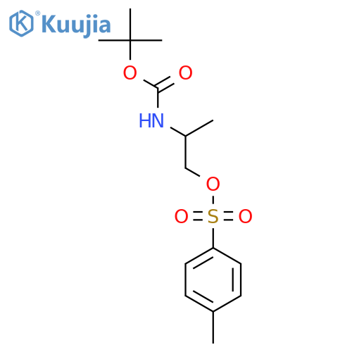 (R)-2-((tert-Butoxycarbonyl)amino)propyl 4-methylbenzenesulfonate structure