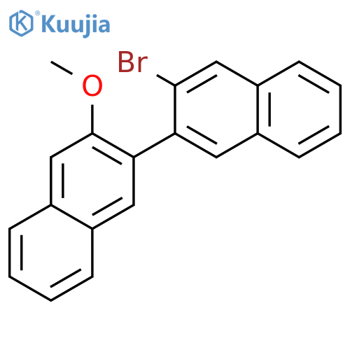 2,2'-Binaphthalene, 3-bromo-3'-methoxy- structure
