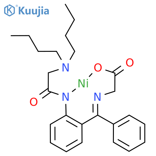 N-a-2-(Dibutylglycinamido)phenylbenzylideneglycinatonickel structure