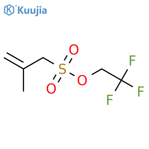 2-Propene-1-sulfonic acid, 2-methyl-, 2,2,2-trifluoroethyl ester structure