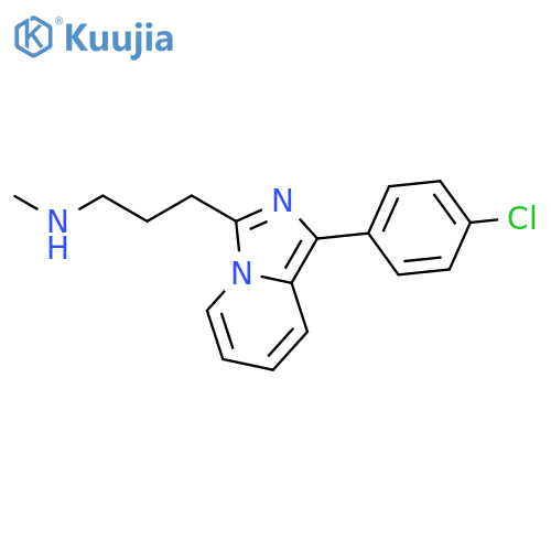 Imidazo[1,5-a]pyridine-3-propanamine, 1-(4-chlorophenyl)-N-methyl- structure