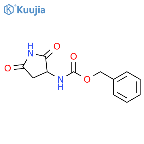 Carbamic acid,(2,5-dioxo-3-pyrrolidinyl)-, phenylmethyl ester (9CI) structure