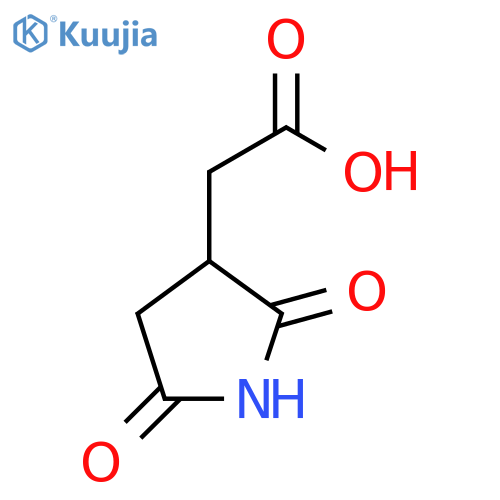 2-(2,5-dioxopyrrolidin-3-yl)acetic acid structure