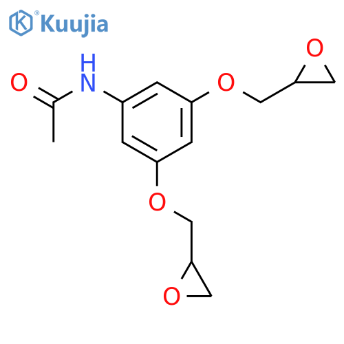 Acetamide, N-[3,5-bis(oxiranylmethoxy)phenyl]- structure