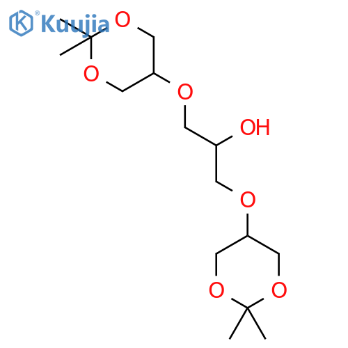 1,3-bis(2,2-dimethyl-1,3-dioxan-5-yl)oxypropan-2-ol structure