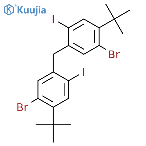 BENZENE, 1,1'-METHYLENEBIS[5-BROMO-4-(1,1-DIMETHYLETHYL)-2-IODO- structure