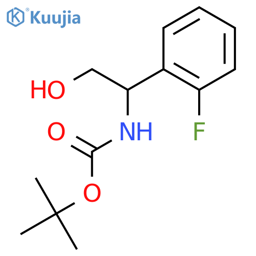 tert-Butyl (1-(2-fluorophenyl)-2-hydroxyethyl)carbamate structure