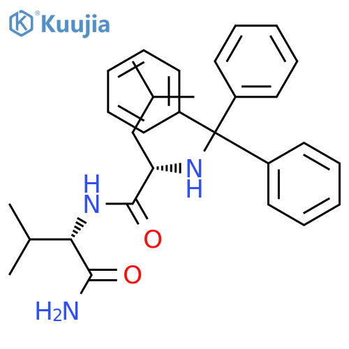 L-Valinamide, N-(triphenylmethyl)-L-leucyl- structure