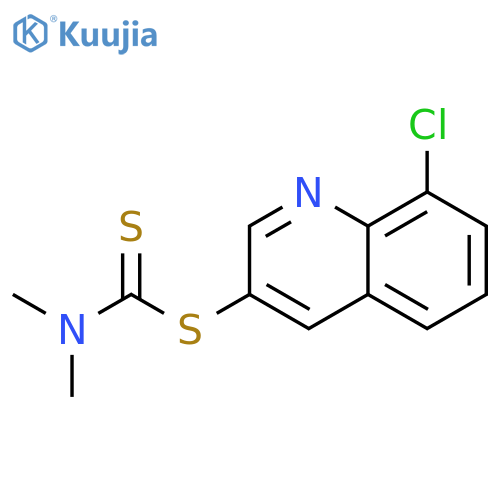 Carbamodithioic acid, dimethyl-, 8-chloro-3-quinolinyl ester structure